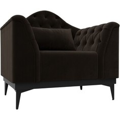 Кресло Лига Диванов Флорида микровельвет коричневый (112303)