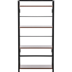 Стеллаж раскладной Leset Пако 1200 каркас черный, орех донской