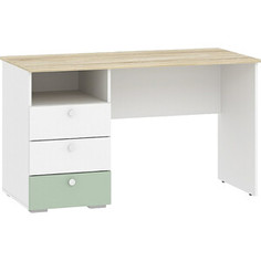 Стол письменный Сильва Банни НМ 041,40 меренга ПВХ/макарун ПВХ/белый КМ/дуб сонома Silva