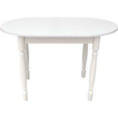 Стол Катрин Овальный нераздвижной белый ЛДСП Katrin