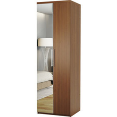 Шкаф комбинированный Шарм-Дизайн Комфорт МК-22 90х45 с зеркалом, орех