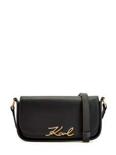 Сумка K/Signature из гладкой кожи с литой деталью Karl Lagerfeld