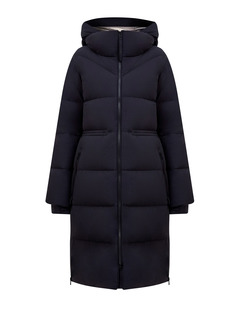 Пуховая стеганая парка с митенками и съемным капюшоном Woolrich