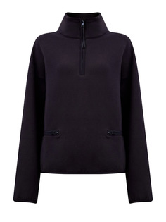 Свитшот-анорак из хлопкового флиса с воротом на молнии Woolrich