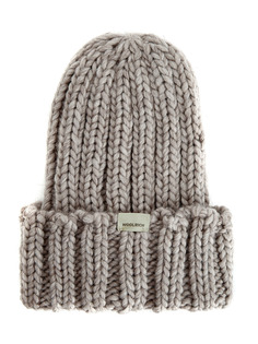 Шапка крупной вязки из шерсти и альпаки с отворотом Woolrich