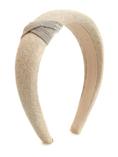 Ободок из фланели с мерцающей деталью Punto Luce Peserico