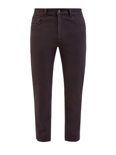 Однотонные джинсы из окрашенного вручную денима-stretch Canali