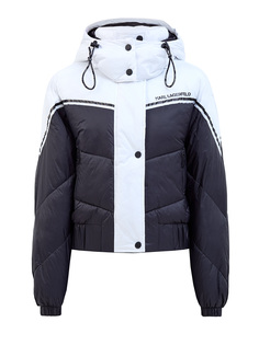 Утепленная куртка в стиле colorblock из влагозащитного нейлона Karl Lagerfeld