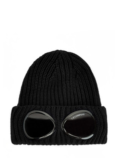 Шерстяная шапка с линзами Goggles на отвороте C.P.Company