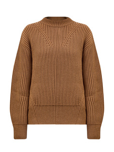 Свитер из шерсти английской вязки с боковыми разрезами Jil Sander