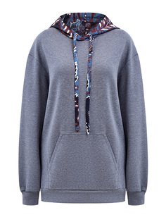 Хлопковое худи-oversize с капюшоном из шелкового твила пейсли Etro