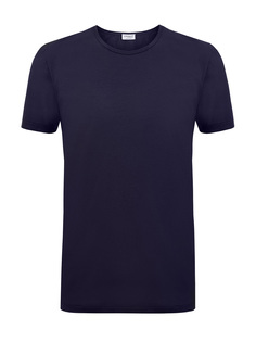 Однотонная футболка из эластичного хлопка джерси Zimmerli