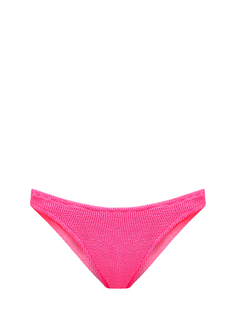 Однотонные плавки-слипы из ткани crinkle с нашивкой MC2 Saint Barth