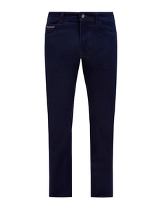 Джинсы Slim Fit из эластичного денима с замшевой нашивкой Canali