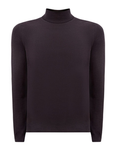 Однотонная водолазка в стиле casual из мягкой шерсти Canali