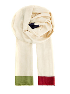 Палантин из жаккардовой кашемировой ткани с отделкой colorblock Etro
