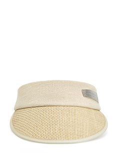 Плетеный козырек из хлопка и льна с ювелирными цепочками Punto Luce Peserico