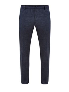 Шерстяные брюки Regular Fit с отделкой из замши Canali