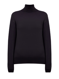 Тонкий джемпер из шерсти, кашемира и шелка с разрезами Jil Sander