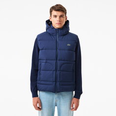 Мужской утеплённый жилет Lacoste с капюшоном