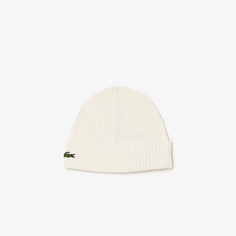 Шерстяная шапка Lacoste Unisex в рубчик