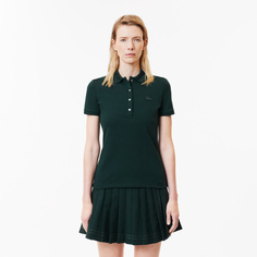 Женское поло Lacoste Slim Fit из эластичного хлопка