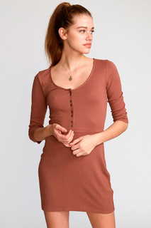 Платье Twister Rib Dress Nutmeg Rvca
