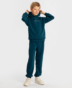 Толстовка с капюшоном и принтом синяя детская Button Blue (164)