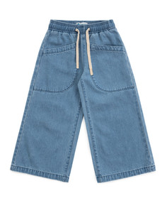 Джинсы relaxed fit голубые для девочки Button Blue