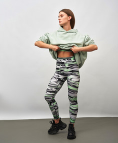 Леггинсы с широким поясом для женщины разноцветные Jumkey (XL)