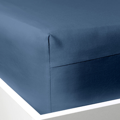 Простыня на резинке Naval blue Cozy Home
