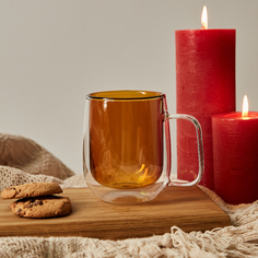 Кружка Atmosphere, коричневая Cozy Home