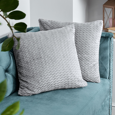 Наволочка декоративная Wiggly, серая Cozy Home