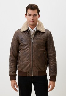 Куртка кожаная утепленная Urban Fashion for Men