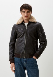 Куртка кожаная утепленная Urban Fashion for Men
