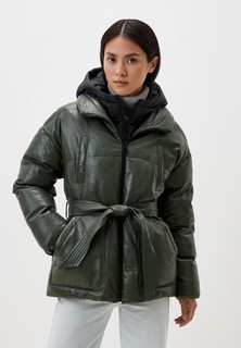 Куртка кожаная утепленная Снежная Королева