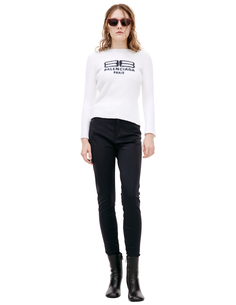 Белый свитер с логотипом Balenciaga