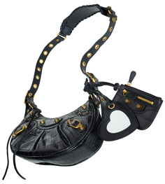 Кожаная мини сумка Le Cagole Balenciaga