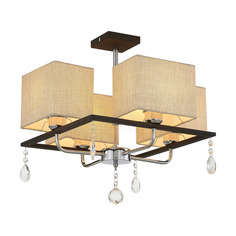 Люстра потолочная Citilux Дуглас венге хром CL461141