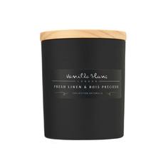 Ароматическая свеча Vanilla Blanc "Лен и драгоценное дерево"