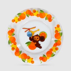 Тарелка обеденная Hitt Чебурашка путешествие 25 см