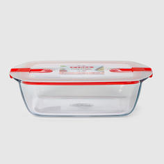 Форма для запекания Pyrex прямая с пластиковой крышкой 2,5 л, 28x20 см