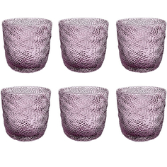 Набор стаканов IVV Tricot Amethyst 300 мл, 6 шт