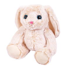 Игрушка мягкая ABtoys кролик бежевый 18см
