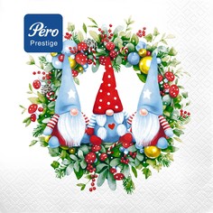 Салфетки Pero Prestige хранители рождества 33х33 см 3сл 20л