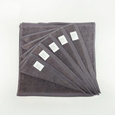 Набор махровых салфеток Sofi De Marko Бруна мокко 30х30 см 6 шт