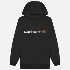 Мужская толстовка Carhartt Loose Fit Midweight Logo Graphic Hoodie, цвет серый, размер S
