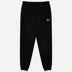 Мужские брюки Reebok Identity Small Logo Fleece Joggers, цвет чёрный, размер S
