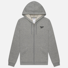 Мужская толстовка Reebok Identity Small Logo Hoodie, цвет серый, размер S