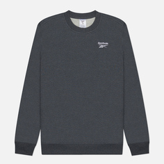 Мужская толстовка Reebok Identity Small Logo Fleece Crew, цвет серый, размер S